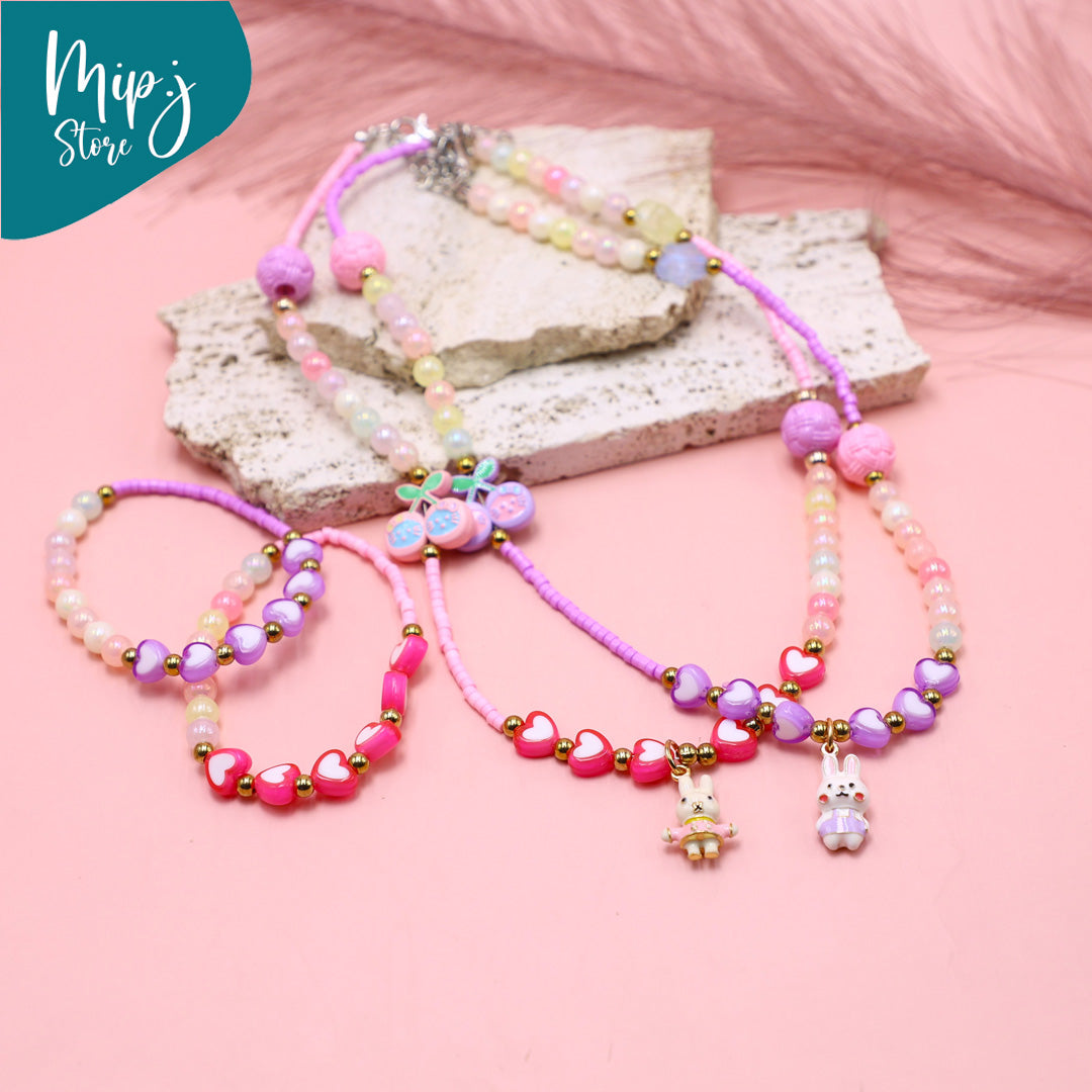 Bunny Hearts Bead Set