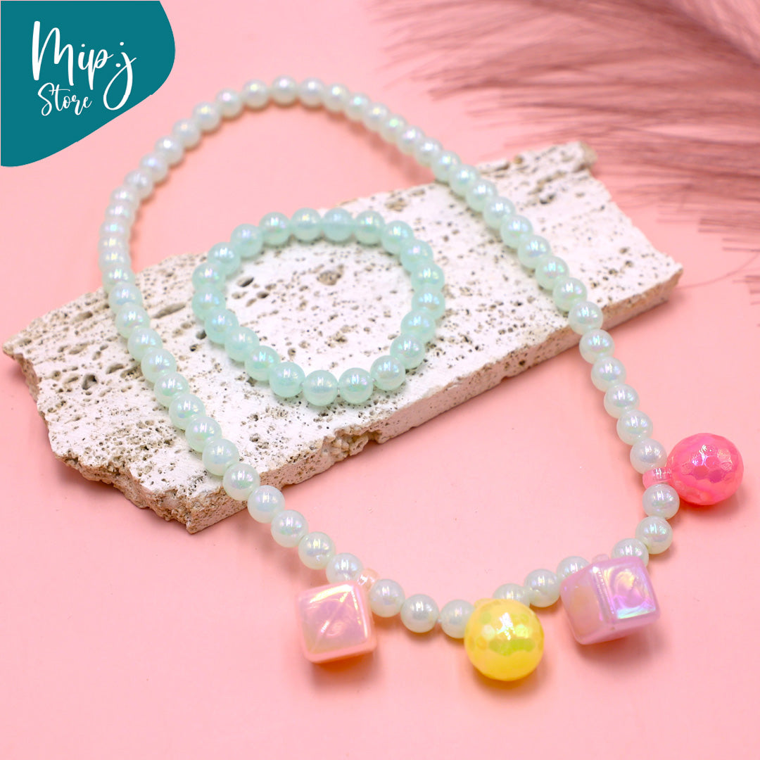 Candy Beads Necklace and Bracelet Set