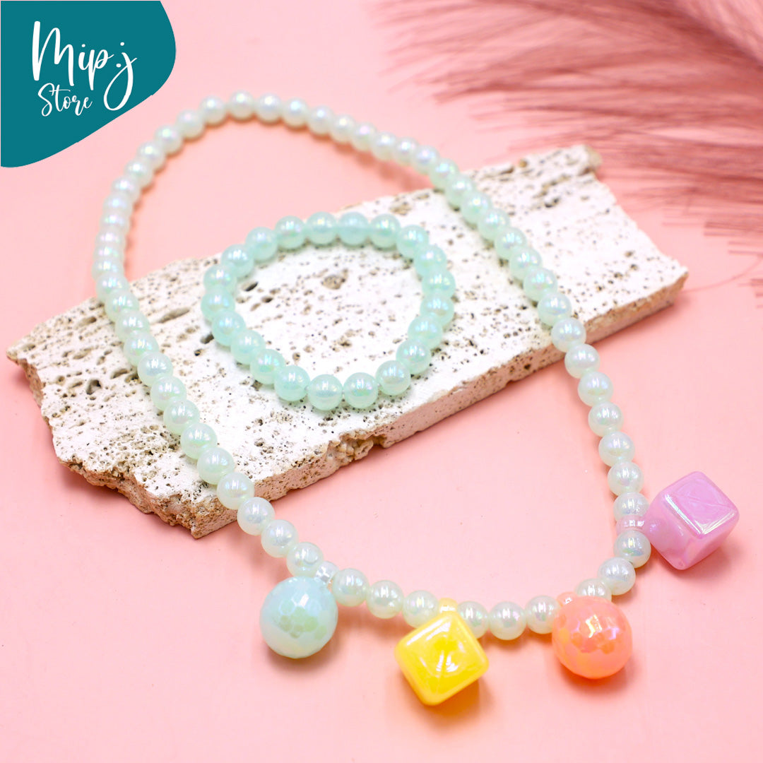 Candy Beads Necklace and Bracelet Set