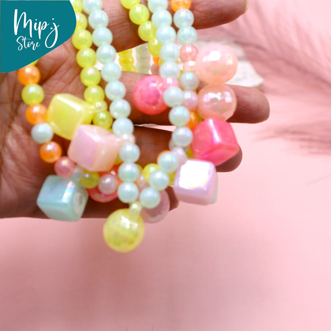 Candy Beads Necklace and Bracelet Set