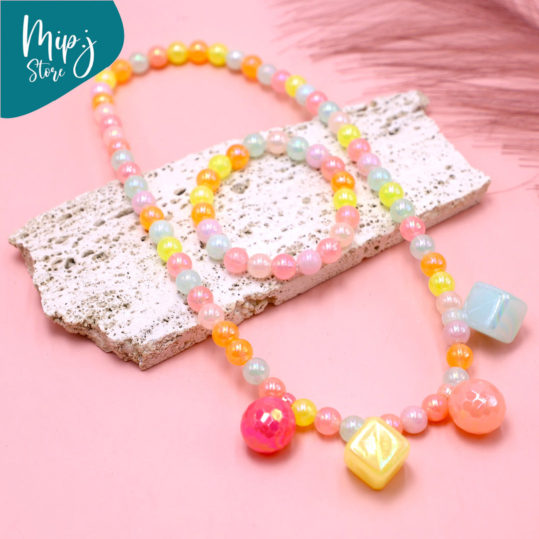 Candy Beads Necklace and Bracelet Set