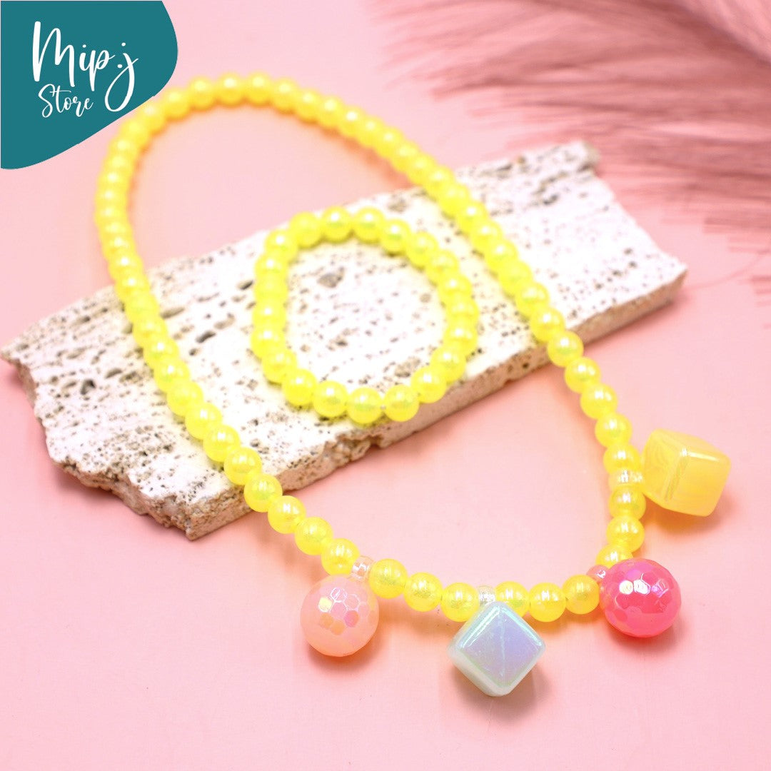 Candy Beads Necklace and Bracelet Set