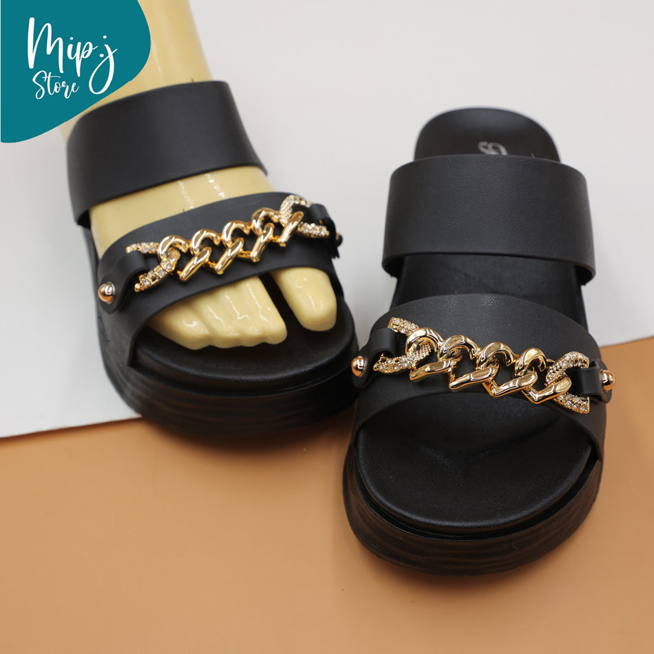 Chain zercon sliders for ladies