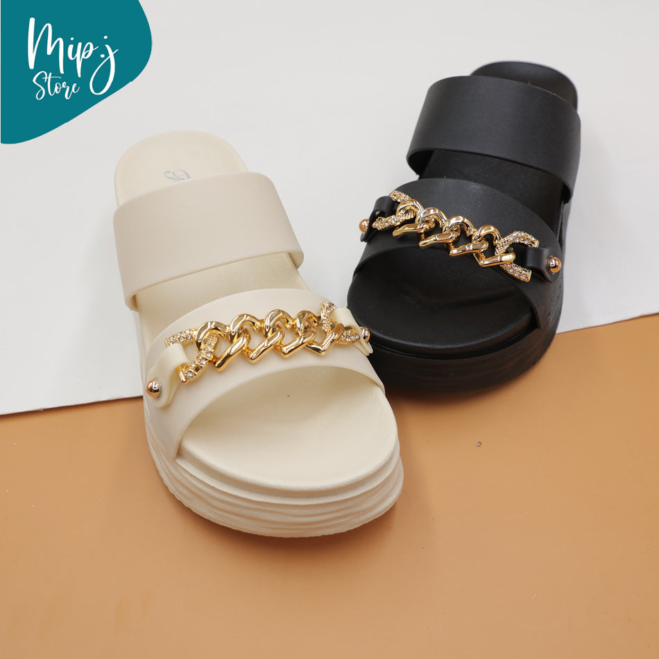 Chain zercon sliders for ladies