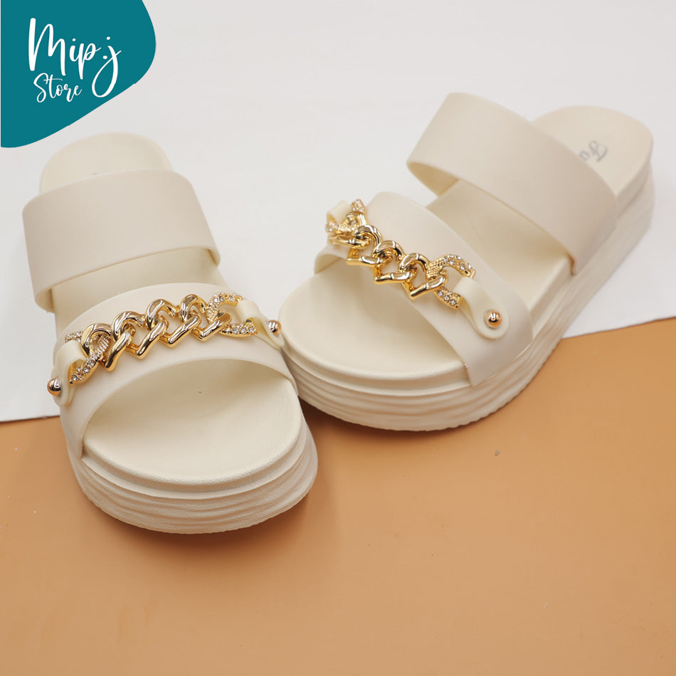 Chain zercon sliders for ladies