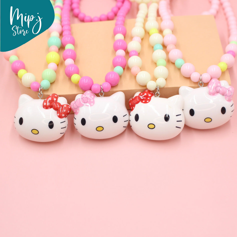 Charming Kitty led necklace and braclet set