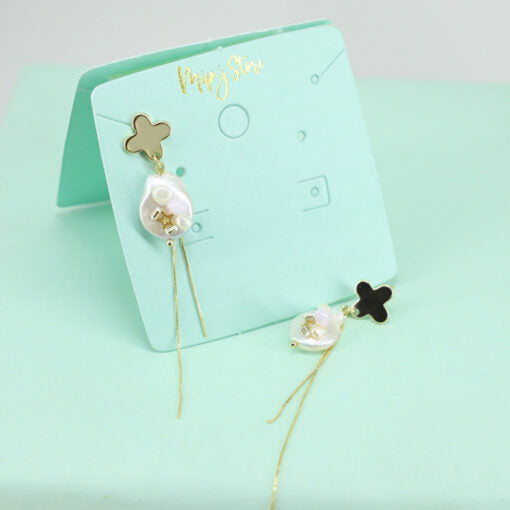 Cultured Pearl Branded Earrings