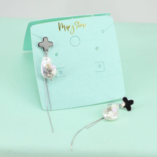 Cultured Pearl Branded Earrings