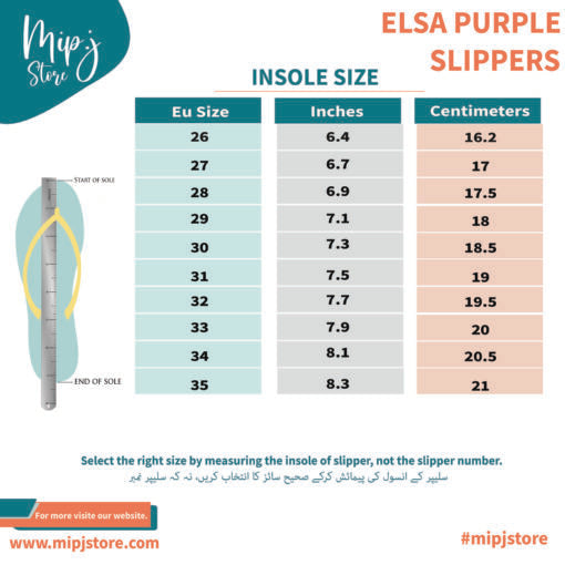 Elsa Purple Slippers for kids