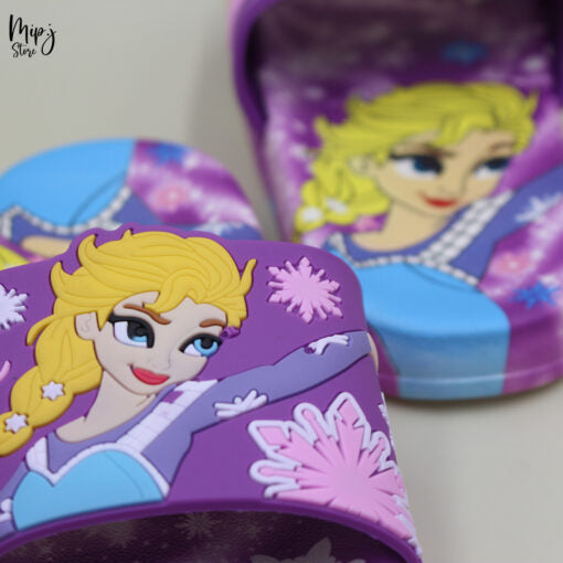 Elsa Purple Slippers for kids