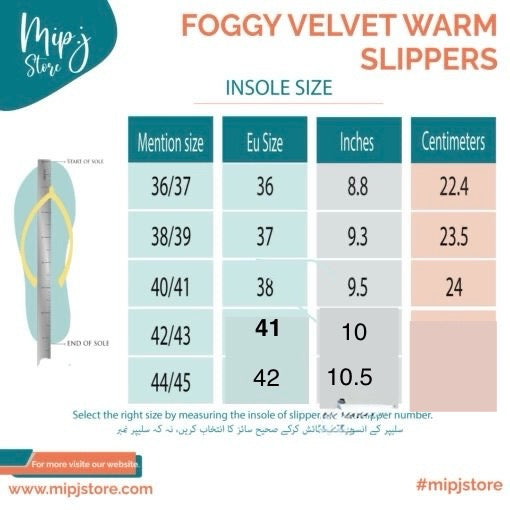 Foggy Velvet Warm Slippers for adults