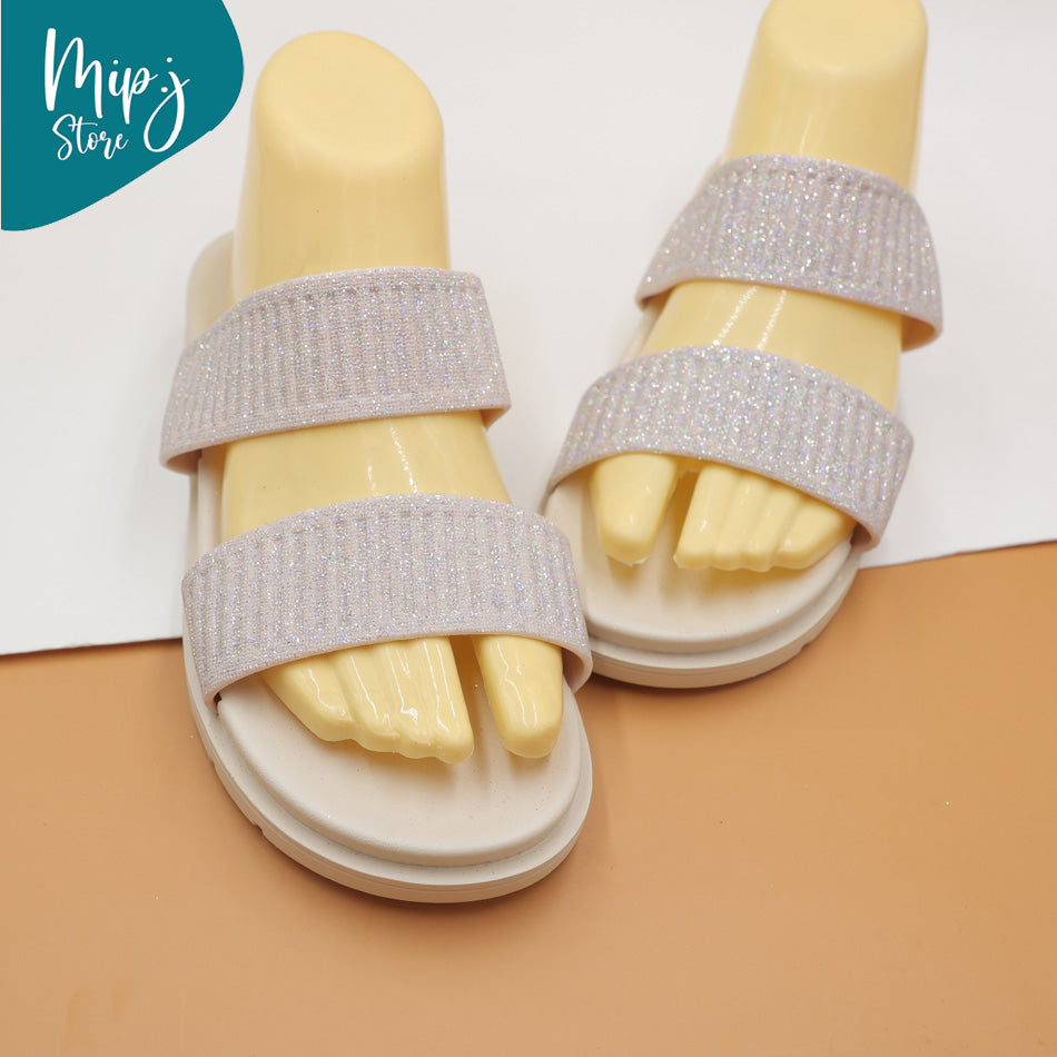 Glitter slidders for ladies