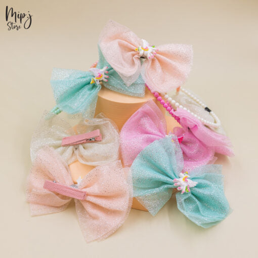 Hairband 2p Set Unicorn Glitter
