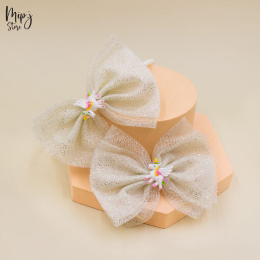 Hairband 2p Set Unicorn Glitter