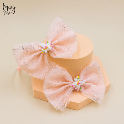 Hairband 2p Set Unicorn Glitter