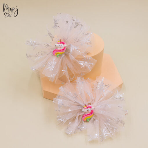 Hairband 2p Set Unicorn Stars in Net