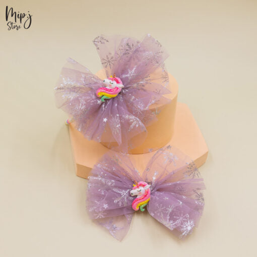 Hairband 2p Set Unicorn Stars in Net
