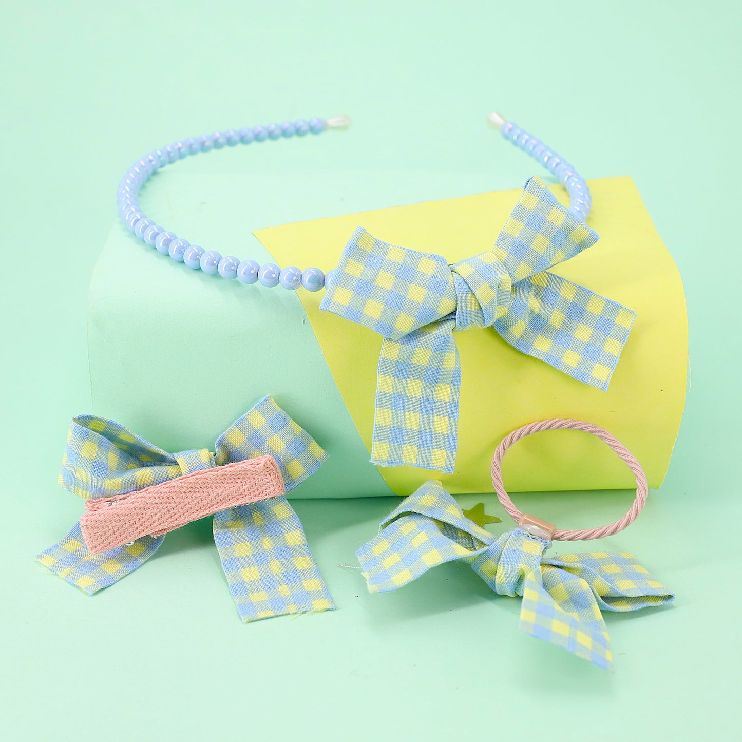Hairband Set Cotton Bow