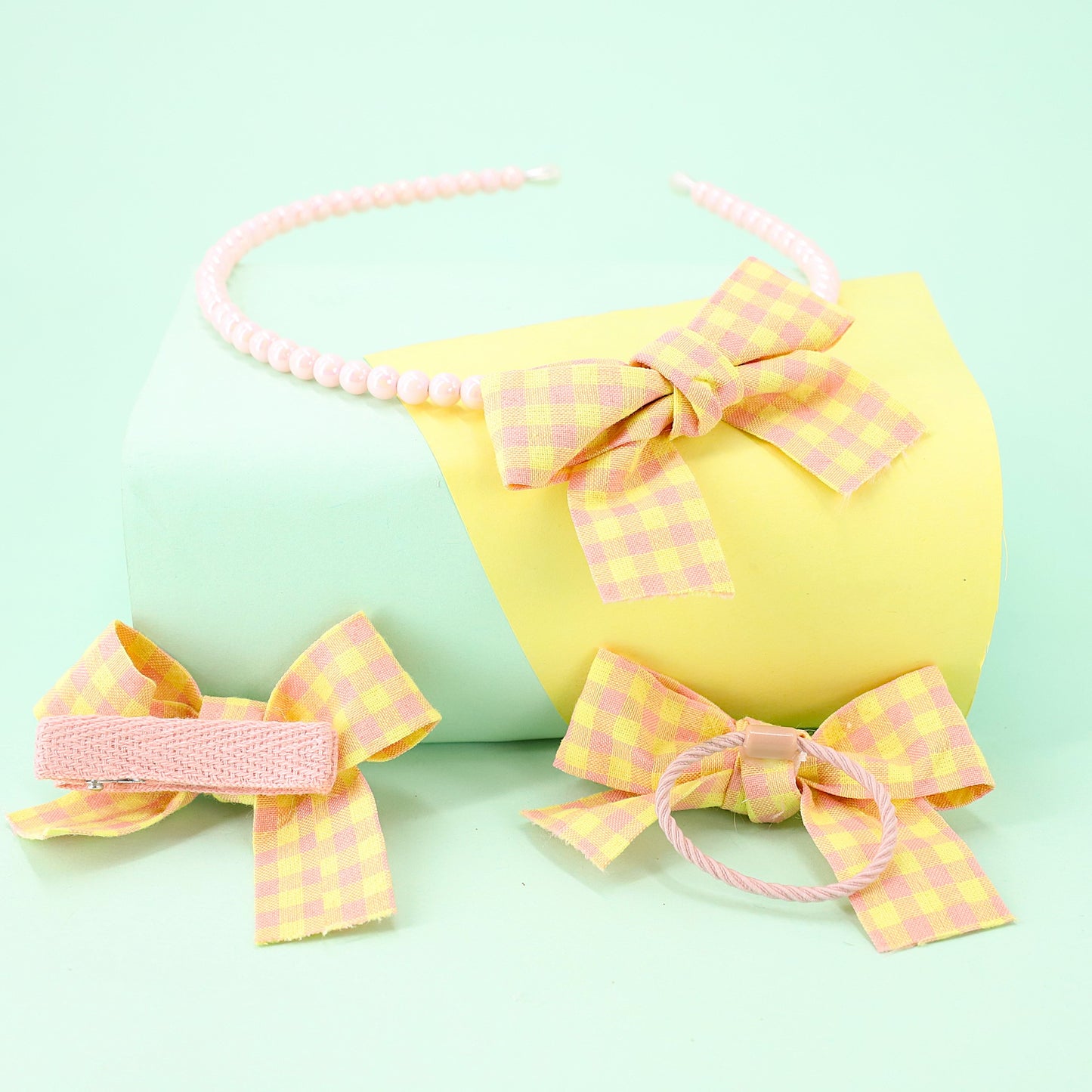 Hairband Set Cotton Bow