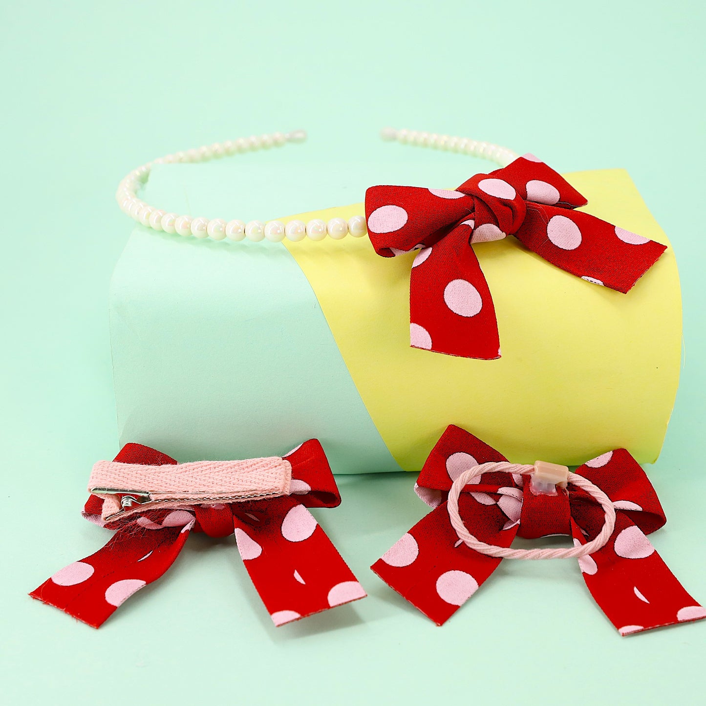 Hairband Set Cotton Bow