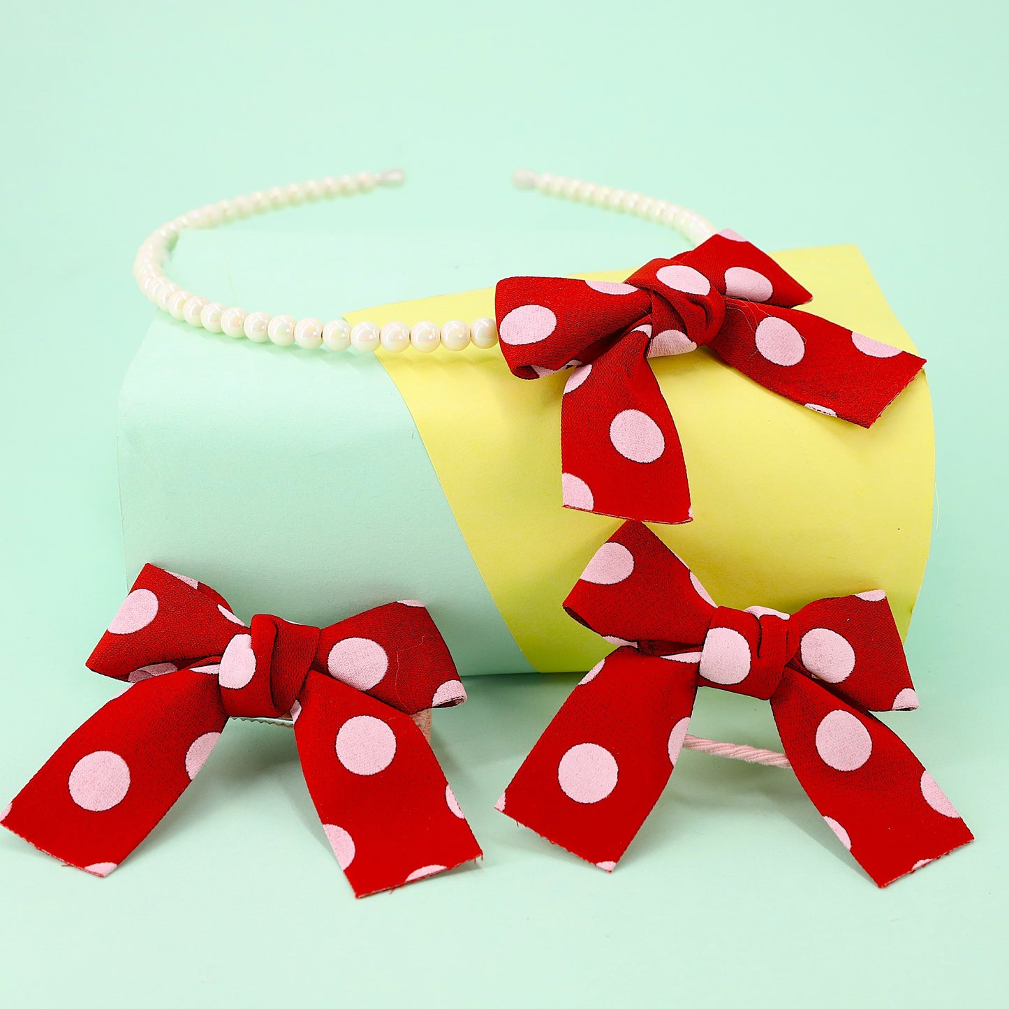 Hairband Set Cotton Bow