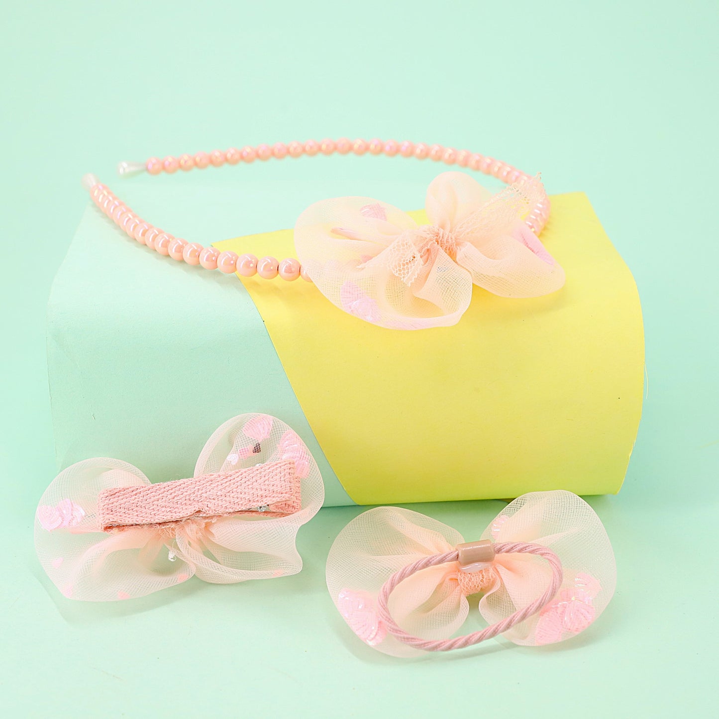 Hairband 3p Set Shell In Bow