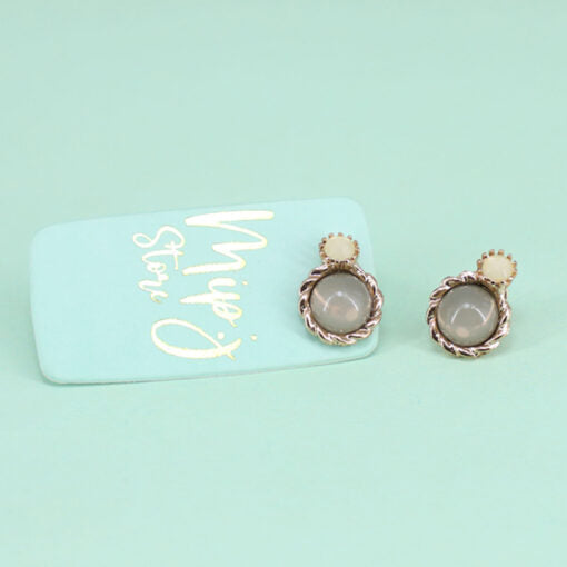 Jewel Nest stud earing with 925 silver tip