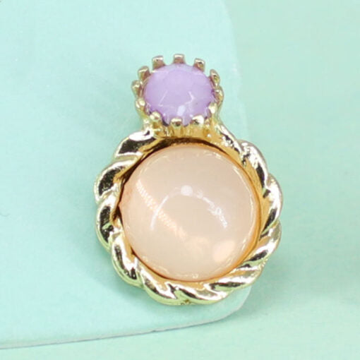Jewel Nest stud earing with 925 silver tip
