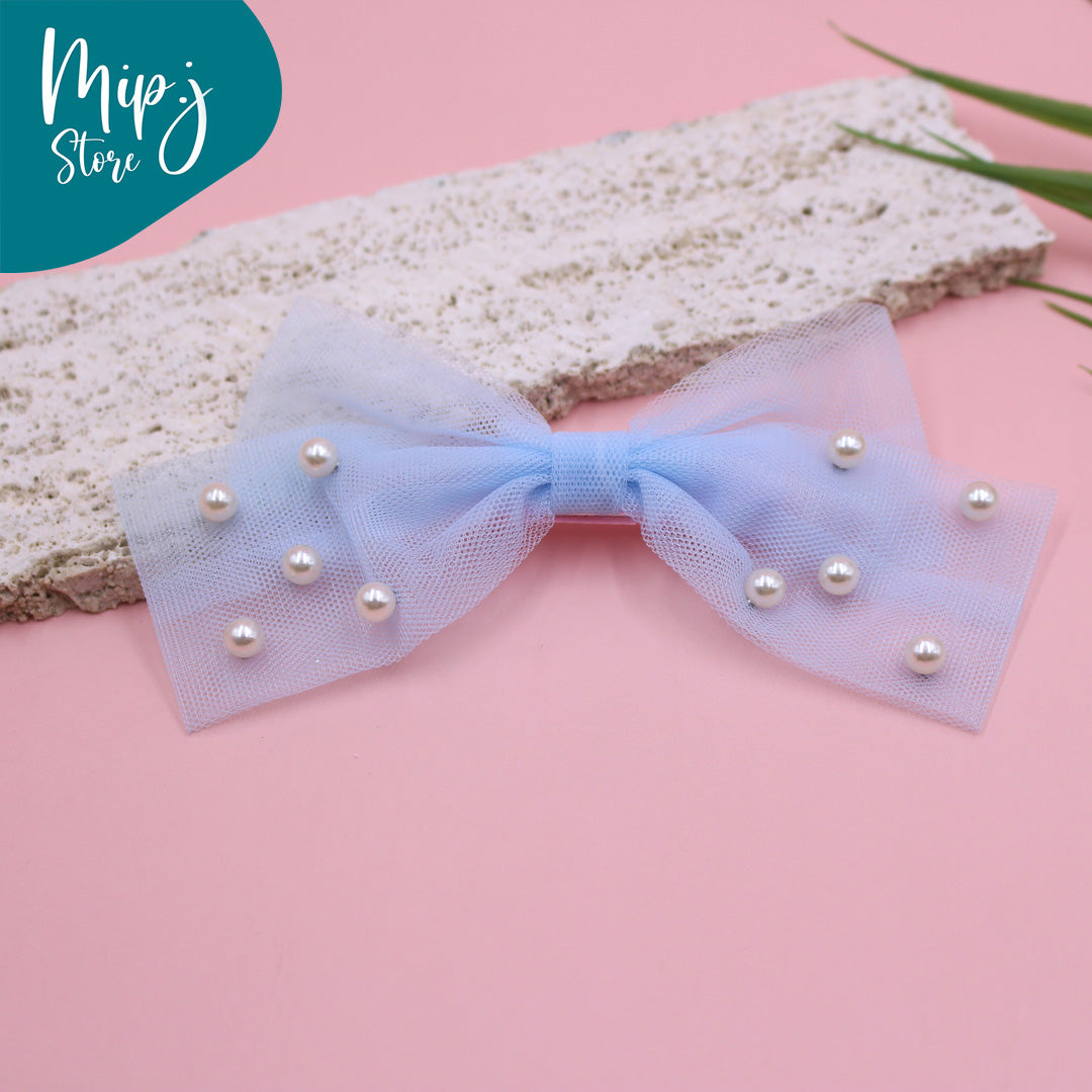 Pearl bow alligator clip