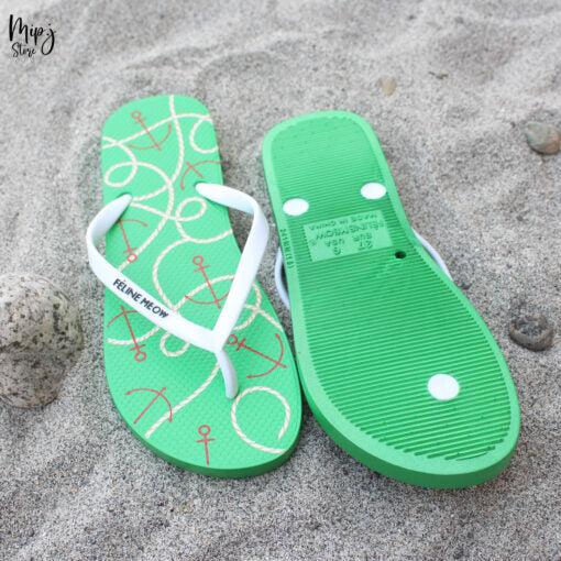 Ship Anchor ladies flipflop slippers