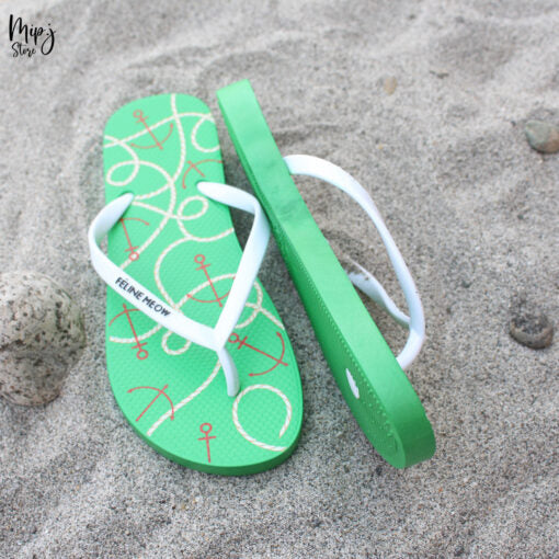 Ship Anchor ladies flipflop slippers