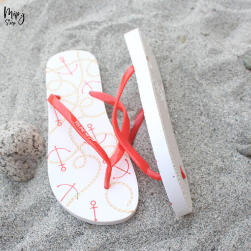 Ship Anchor ladies flipflop slippers