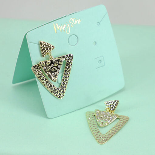 Triangle beauty earing 925 silver tip