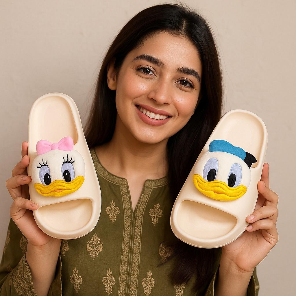 Stuffed Donald Duck eva 0dd style slippers for adults