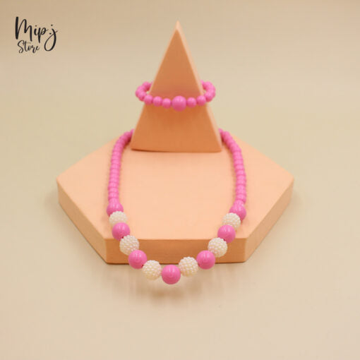 Pearl Beads necklace and bracelet sets