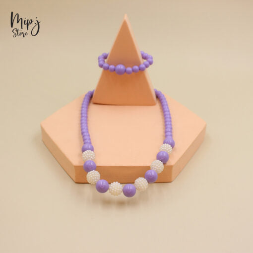 Pearl Beads necklace and bracelet sets