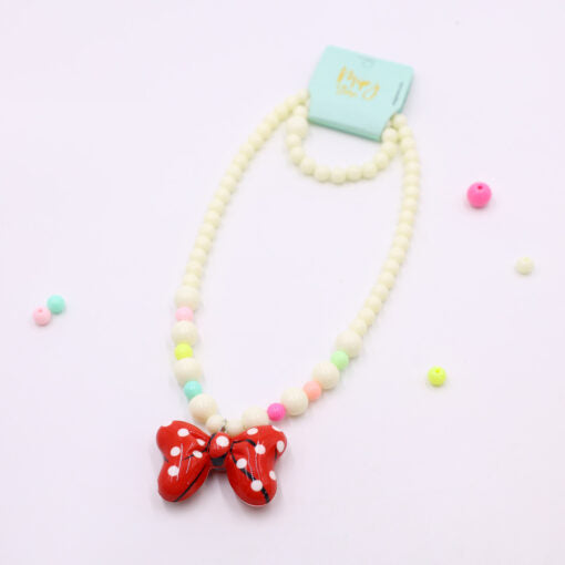 Bow Polka Dot LED necklace and bracelet set