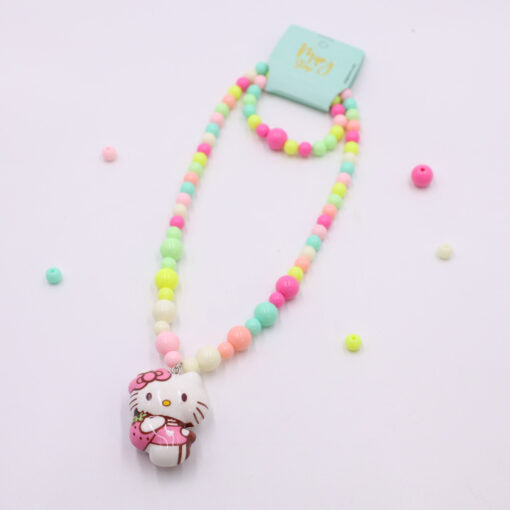 Hello Kitty LED necklace and bracelet set