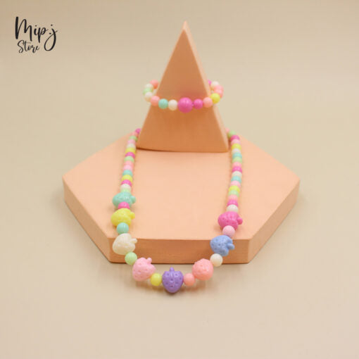 Strawberry necklace and bracelet sets
