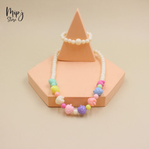Strawberry necklace and bracelet sets