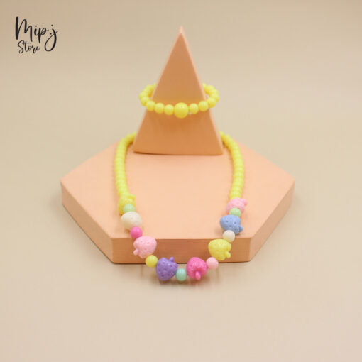 Strawberry necklace and bracelet sets