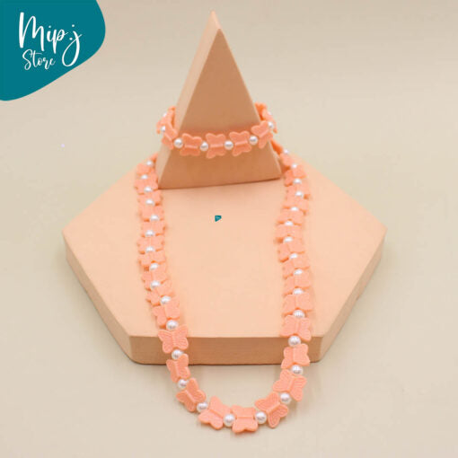 Butterfly Necklace Bracelet Set