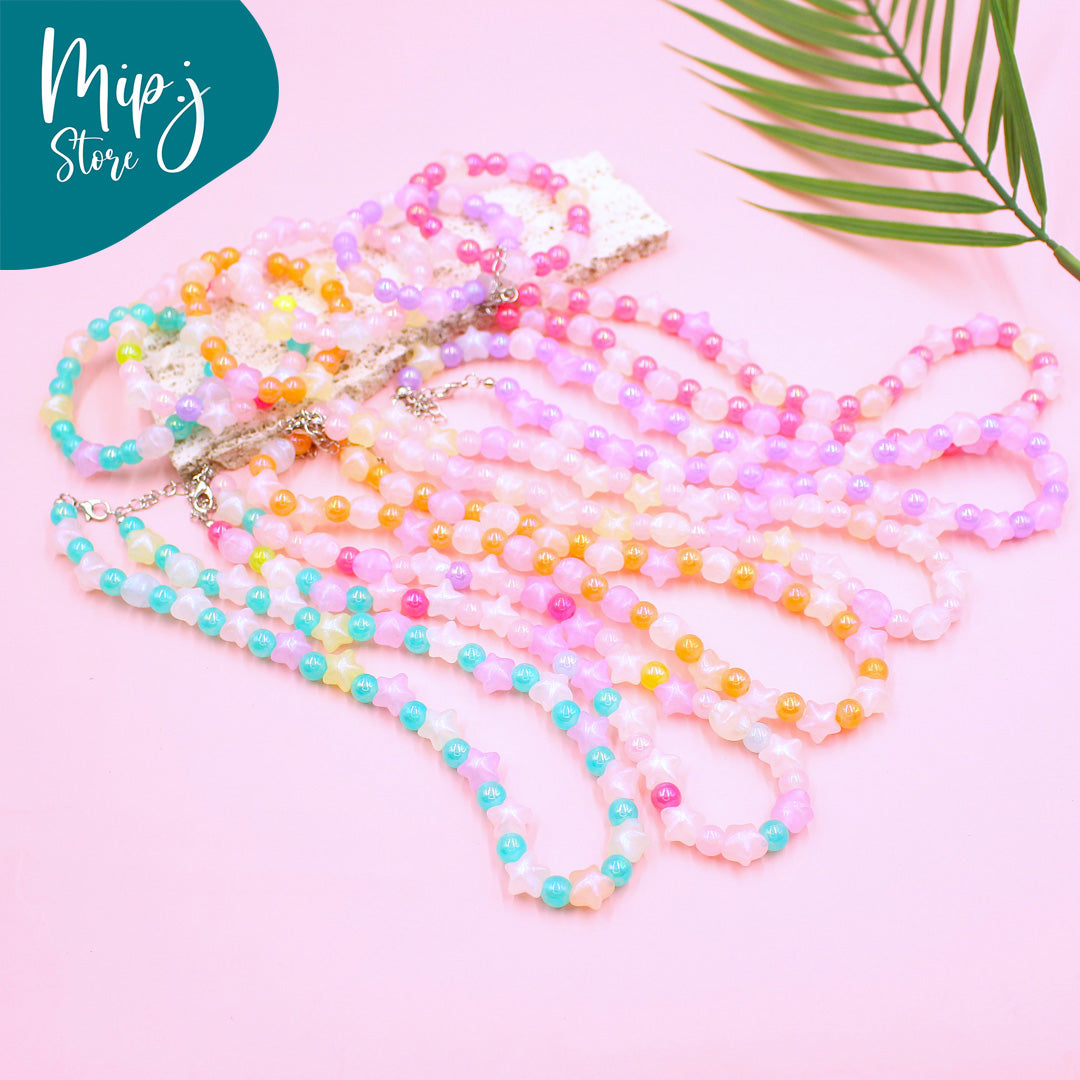 Disney star kids jewlery set bracelet and necklace