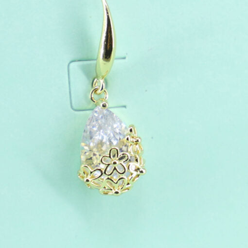 Elegant Drop Small Earing With 925 Silver Tip