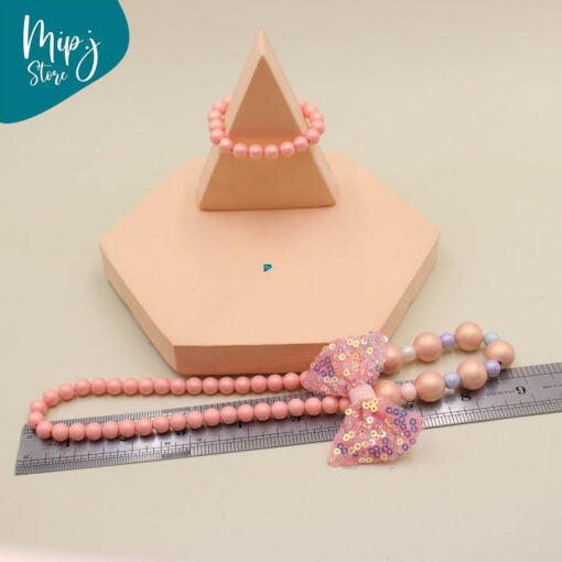 Mermaid Bow necklaces and bracelets set