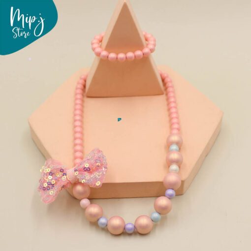 Mermaid Bow necklaces and bracelets set