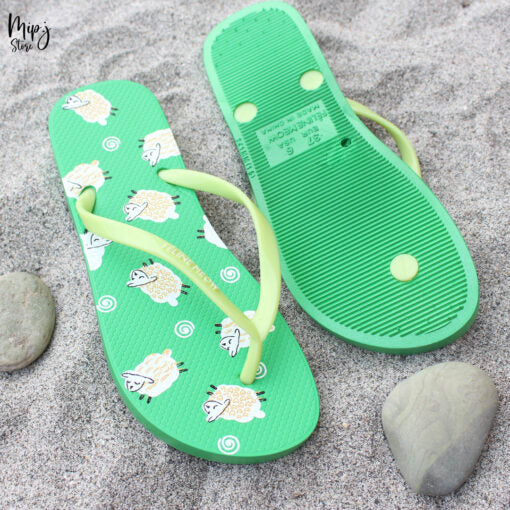 Sheep flip flop slippers for ladies