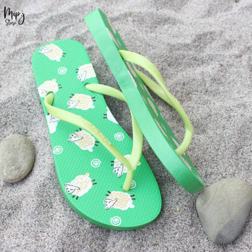 Sheep flip flop slippers for ladies