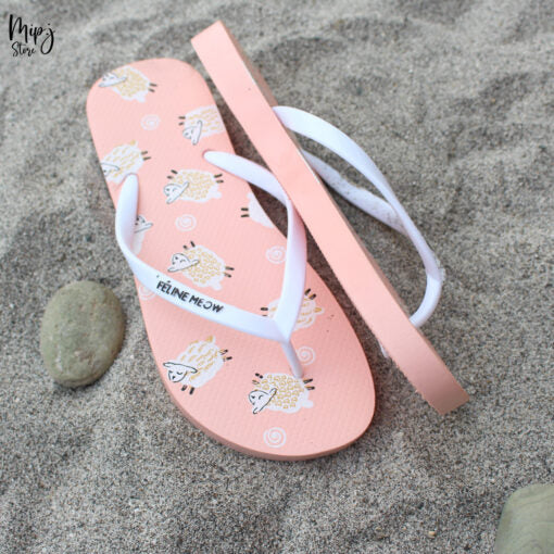 Sheep flip flop slippers for ladies