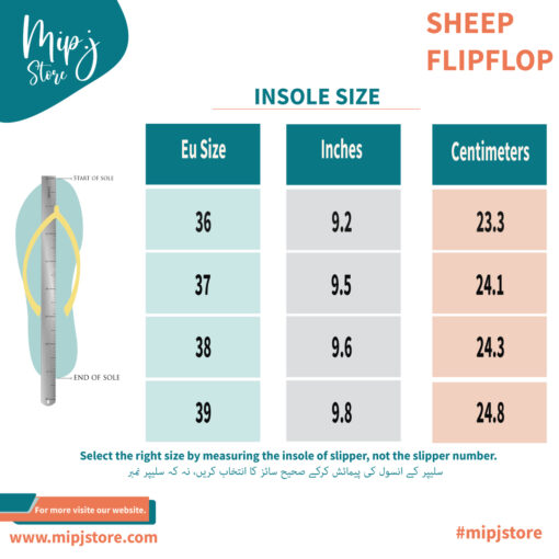 Sheep flip flop slippers for ladies